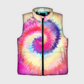 Женский жилет утепленный 3D с принтом Tie Dye vortex в Кировске,  |  | art | hype | maelstrom | swirl | tie dye | trend | vortex | акварель | акрил | арт | буйство | вихрь | дизайн | завихрение | краски | красок | тай дай | торнадо | тренд | трендовая | хайповая