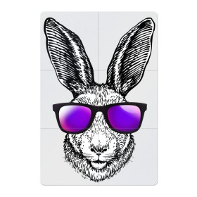 Магнитный плакат 2Х3 с принтом Клевый заяц в Кировске, Полимерный материал с магнитным слоем | 6 деталей размером 9*9 см | заяц | заяц в очках | крутой | кул | солнечные очки
