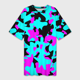 Платье-футболка 3D с принтом Modern Camouflage в Кировске,  |  | abstract | camouflage | design | geometry | modern | texture | геометрия | дизайн | камуфляж | современный | текстура