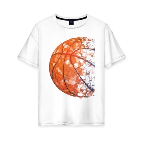 Женская футболка хлопок Oversize с принтом BasketBall Style в Кировске, 100% хлопок | свободный крой, круглый ворот, спущенный рукав, длина до линии бедер
 | air | ball | balls | basket | basketball | bulls | game | hip hop | jordan | kobi | lakers | nba | oneill | play | rap | shakil | shaq | sport | баскет | баскетбол | джордан | зож | игра | играть | инста | нба | спорт | стиль | шакил