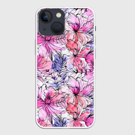 Чехол для iPhone 13 mini с принтом Акварельные цветы в Кировске,  |  | 8 марта | flover | акварель | акварельные цветы | краски | цветы