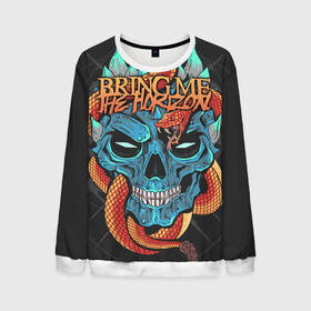 Мужской свитшот 3D с принтом Bring Me the Horizon в Кировске, 100% полиэстер с мягким внутренним слоем | круглый вырез горловины, мягкая резинка на манжетах и поясе, свободная посадка по фигуре | Тематика изображения на принте: bmth | metal | music | official | rca records label | rock | sempiternal | video | британская | группа | дэткор | поп | рок