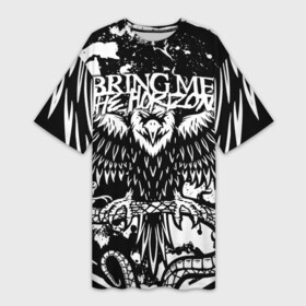 Платье-футболка 3D с принтом Bring Me the Horizon в Кировске,  |  | bmth | metal | music | official | rca records label | rock | sempiternal | video | британская | группа | дэткор | поп | рок