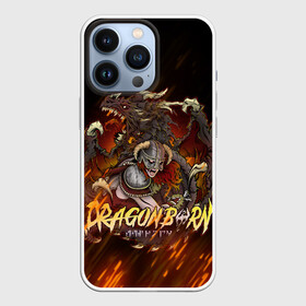 Чехол для iPhone 13 Pro с принтом THE ELDER SCROLLS в Кировске,  |  | dovahkiin | dragonborn | fus ro dah | rpg | skyrim | tes | tes skyrim | the elder scrolls | the elder scrolls skyrim | докавин | рпг | скайрим