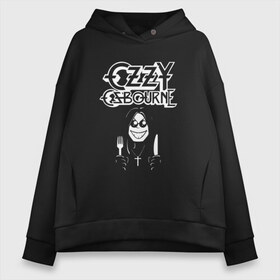 Женское худи Oversize хлопок с принтом Ozzy Osbourne в Кировске, френч-терри — 70% хлопок, 30% полиэстер. Мягкий теплый начес внутри —100% хлопок | боковые карманы, эластичные манжеты и нижняя кромка, капюшон на магнитной кнопке | black sabbath | michael osbourne | ozzy osbourne | джон майкл осборн | дум метал | оззи | осборн | хард рок | хеви метал