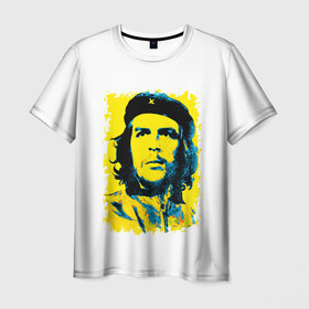 Мужская футболка 3D с принтом Че Гевара в Кировске, 100% полиэфир | прямой крой, круглый вырез горловины, длина до линии бедер | ernesto guevara | голова | известный | куба | личность | популярный | революционер | революция | че | че гевара | человек | эрнесто