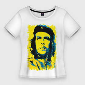 Женская футболка 3D Slim с принтом Че Гевара в Кировске,  |  | ernesto guevara | голова | известный | куба | личность | популярный | революционер | революция | че | че гевара | человек | эрнесто