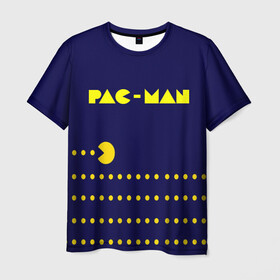Мужская футболка 3D с принтом PAC-MAN в Кировске, 100% полиэфир | прямой крой, круглый вырез горловины, длина до линии бедер | 1980 | game | ghostbusters | pac man | игра | монстры | охотники за привидениями | пэкмен | уровень | ход