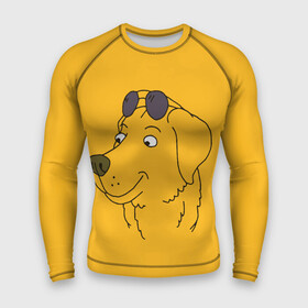 Мужской рашгард 3D с принтом Mr. Peanutbutter в Кировске,  |  | bojack horseman | mr. peanutbutter | конь боджек | мистер арахисовое масло | мистер подхвост