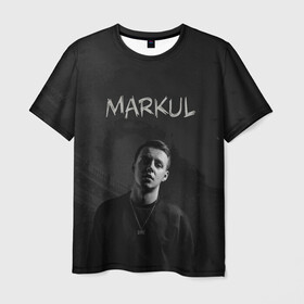 Мужская футболка 3D с принтом MARKUL в Кировске, 100% полиэфир | прямой крой, круглый вырез горловины, длина до линии бедер | depression | gang | great | green | markul | park | маркул