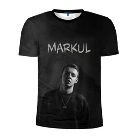 Мужская футболка 3D спортивная с принтом MARKUL в Кировске, 100% полиэстер с улучшенными характеристиками | приталенный силуэт, круглая горловина, широкие плечи, сужается к линии бедра | depression | gang | great | green | markul | park | маркул