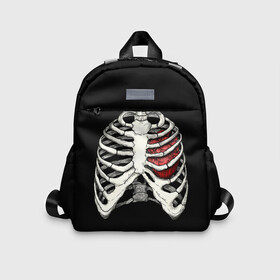 Детский рюкзак 3D с принтом My Heart в Кировске, 100% полиэстер | лямки с регулируемой длиной, сверху петелька, чтобы рюкзак можно было повесить на вешалку. Основное отделение закрывается на молнию, как и внешний карман. Внутри дополнительный карман. По бокам два дополнительных кармашка | Тематика изображения на принте: bone | bones | chest | heart | hearts | love | organ | organs | ribs | skeleton | x ray | грудная клетка | кости | кость | орган | органы | ребра | рентген | сердца | сердце | скелет