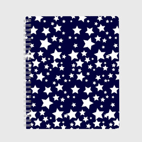 Тетрадь с принтом ЗВЕЗДОЧКИ в Кировске, 100% бумага | 48 листов, плотность листов — 60 г/м2, плотность картонной обложки — 250 г/м2. Листы скреплены сбоку удобной пружинной спиралью. Уголки страниц и обложки скругленные. Цвет линий — светло-серый
 | doodling | night | pattern | space | stars | textures | tiles | дудлинг | коллаж
звезды | космос | небо | ночь | паттерны | синева | тайлы | текстуры | фон