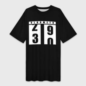 Платье-футболка 3D с принтом OLDOMETR 30 лет в Кировске,  |  | 29 | 30 | oldometr | возраст | время | день рождения | олдометр | смена возраста | цифра | цифры | юбилей