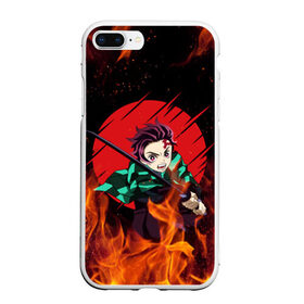 Чехол для iPhone 7Plus/8 Plus матовый с принтом KIMETSU NO YAIBA в Кировске, Силикон | Область печати: задняя сторона чехла, без боковых панелей | 