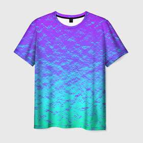 Мужская футболка 3D с принтом ПЕРЛАМУТР в Кировске, 100% полиэфир | прямой крой, круглый вырез горловины, длина до линии бедер | neon | retro | абстракция | блестки | вода | волны | краски | неон | неоновый | перламутр | поп | радуга | ретро | текстура | фиолетовый