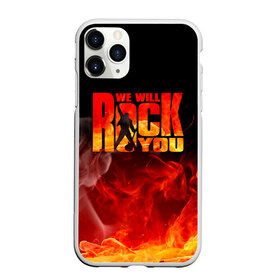 Чехол для iPhone 11 Pro матовый с принтом Queen - We Will Rock You в Кировске, Силикон |  | freddie mercury | paul | queen | quen | богемская рапсодия | брайан мэй | глэм | группа | джон дикон | квин | королева | куин | меркури | меркьюри | музыкант | мэркури | певец | песня | поп | роджер тейлор | рок