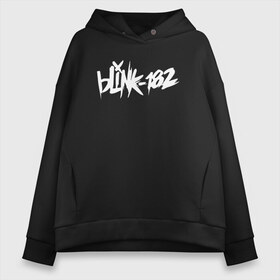 Женское худи Oversize хлопок с принтом Blink 182 в Кировске, френч-терри — 70% хлопок, 30% полиэстер. Мягкий теплый начес внутри —100% хлопок | боковые карманы, эластичные манжеты и нижняя кромка, капюшон на магнитной кнопке | blink | mark allan | блинк | марк хоппус | мэтт скиба | панк рок | поп панк | скейт панк | трэвис баркер