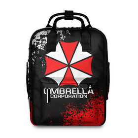 Женский рюкзак 3D с принтом RESIDENT EVIL UMBRELLA в Кировске, 100% полиэстер | лямки с регулируемой длиной, сверху ручки, чтобы рюкзак нести как сумку. Основное отделение закрывается на молнию, как и внешний карман. Внутри два дополнительных кармана, один из которых закрывается на молнию. По бокам два дополнительных кармашка, куда поместится маленькая бутылочка
 | ada wong | biohazard | leon | nemesis | project resistance | raccoon city | re | re3 | resident evil | resident evil 3 | rpd | stars | umbrella | ада вонг | амбрелла | немезис | ужасы