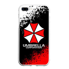 Чехол для iPhone 7Plus/8 Plus матовый с принтом RESIDENT EVIL UMBRELLA в Кировске, Силикон | Область печати: задняя сторона чехла, без боковых панелей | ada wong | biohazard | leon | nemesis | project resistance | raccoon city | re | re3 | resident evil | resident evil 3 | rpd | stars | umbrella | ада вонг | амбрелла | немезис | ужасы