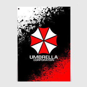 Постер с принтом RESIDENT EVIL UMBRELLA в Кировске, 100% бумага
 | бумага, плотность 150 мг. Матовая, но за счет высокого коэффициента гладкости имеет небольшой блеск и дает на свету блики, но в отличии от глянцевой бумаги не покрыта лаком | ada wong | biohazard | leon | nemesis | project resistance | raccoon city | re | re3 | resident evil | resident evil 3 | rpd | stars | umbrella | ада вонг | амбрелла | немезис | ужасы