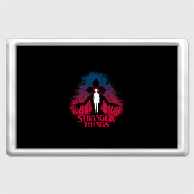 Магнит 45*70 с принтом STRANGER THINGS в Кировске, Пластик | Размер: 78*52 мм; Размер печати: 70*45 | 11 | stranger things | одди | одиннадцатая | очень странные дела | сериалы