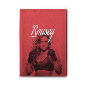 Обложка для автодокументов с принтом Ronda Rousey в Кировске, натуральная кожа |  размер 19,9*13 см; внутри 4 больших “конверта” для документов и один маленький отдел — туда идеально встанут права | Тематика изображения на принте: mma | ronda rousey | rowdy | ufc | мма | ронда роузи