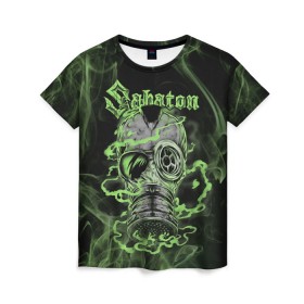 Женская футболка 3D с принтом Toxic Sabaton в Кировске, 100% полиэфир ( синтетическое хлопкоподобное полотно) | прямой крой, круглый вырез горловины, длина до линии бедер | battle metal | sabaton | военный рок | йоаким броден | крис рёланд | пар сундстрём | рок | рок группа | хэви метал | шведская группа | шведский рок