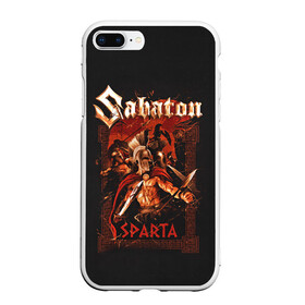 Чехол для iPhone 7Plus/8 Plus матовый с принтом Sabaton - Sparta в Кировске, Силикон | Область печати: задняя сторона чехла, без боковых панелей | battle metal | sabaton | военный рок | йоаким броден | крис рёланд | пар сундстрём | рок | рок группа | хэви метал | шведская группа | шведский рок