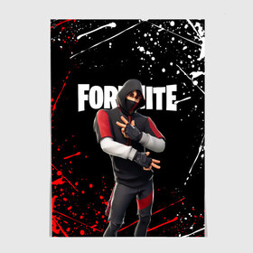 Постер с принтом FORTNITE IKONIK в Кировске, 100% бумага
 | бумага, плотность 150 мг. Матовая, но за счет высокого коэффициента гладкости имеет небольшой блеск и дает на свету блики, но в отличии от глянцевой бумаги не покрыта лаком | fortnite | fortnite 2 | fortnite x | ikonik | marshmello | ninja | ninja streamer | streamer | иконик | маршмелло | ниндзя | фортнайт | фортнайт 2 | фортнайт глава 2