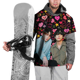 Накидка на куртку 3D с принтом BTS: пейринг ВиГуки в Кировске, 100% полиэстер |  | bts: пейринг ви и чонгук | k pop | бтс | вигуки