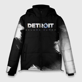Мужская зимняя куртка 3D с принтом DetroitBecome Human в Кировске, верх — 100% полиэстер; подкладка — 100% полиэстер; утеплитель — 100% полиэстер | длина ниже бедра, свободный силуэт Оверсайз. Есть воротник-стойка, отстегивающийся капюшон и ветрозащитная планка. 

Боковые карманы с листочкой на кнопках и внутренний карман на молнии. | Тематика изображения на принте: action | ai | android | connor | detroit become human | game | rk 800 | rk 900 | андроиды | детектив | игра | игры | интерактивное кино | кара | коннор | логотип | маркус | роботы | фирменный стиль | экшн