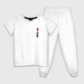 Детская пижама хлопок с принтом FIVE NIGHTS AT FREDDYS в Кировске, 100% хлопок |  брюки и футболка прямого кроя, без карманов, на брюках мягкая резинка на поясе и по низу штанин
 | 