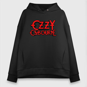 Женское худи Oversize хлопок с принтом Ozzy Osbourne в Кировске, френч-терри — 70% хлопок, 30% полиэстер. Мягкий теплый начес внутри —100% хлопок | боковые карманы, эластичные манжеты и нижняя кромка, капюшон на магнитной кнопке | black sabbath | michael osbourne | ozzy osbourne | джон майкл осборн | дум метал | оззи | осборн | хард рок | хеви метал