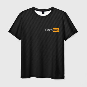Мужская футболка 3D с принтом PORNHUB в Кировске, 100% полиэфир | прямой крой, круглый вырез горловины, длина до линии бедер | brand | brazzers | hub | mode | бразерс | бренд | мода