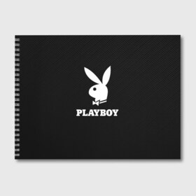 Альбом для рисования с принтом PLAYBOY в Кировске, 100% бумага
 | матовая бумага, плотность 200 мг. | Тематика изображения на принте: brand | brazzers | faketaxi | hub | mode | playboy | бразерс | бренд | мода | фейк такси