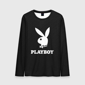 Мужской лонгслив 3D с принтом PLAYBOY | ПЛЕЙБОЙ (Z) в Кировске, 100% полиэстер | длинные рукава, круглый вырез горловины, полуприлегающий силуэт | brand | brazzers | faketaxi | hub | mode | playboy | бразерс | бренд | мода | фейк такси