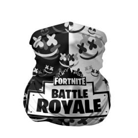 Бандана-труба 3D с принтом Fortnite & Marshmello в Кировске, 100% полиэстер, ткань с особыми свойствами — Activecool | плотность 150‒180 г/м2; хорошо тянется, но сохраняет форму | fortnite | marshmello | диджей | игра | клуб | клубная музыка | компьютерная игра | маршмеллоу | маршмэлло | маршмэллоу | музыка | симулятор | фортнайт | электронная