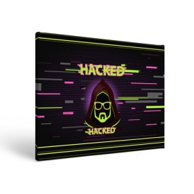 Холст прямоугольный с принтом Hacked в Кировске, 100% ПВХ |  | Тематика изображения на принте: cybepunk | hacked | hacker | it | аноним | анонимус | взлом | взломщик | киберпанк | программист | хак | хакер