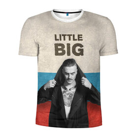 Мужская футболка 3D спортивная с принтом Little Big в Кировске, 100% полиэстер с улучшенными характеристиками | приталенный силуэт, круглая горловина, широкие плечи, сужается к линии бедра | little big | евровидение