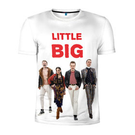Мужская футболка 3D спортивная с принтом Little Big в Кировске, 100% полиэстер с улучшенными характеристиками | приталенный силуэт, круглая горловина, широкие плечи, сужается к линии бедра | little big | евровидение