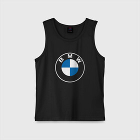 Детская майка хлопок с принтом BMW LOGO 2020 | БМВ ЛОГО 2020 в Кировске,  |  | bmw | bmw motorsport | bmw performance | carbon | m | motorsport | performance | sport | бмв | карбон | моторспорт | спорт