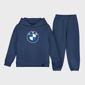 Детский костюм хлопок Oversize с принтом BMW LOGO 2020 | БМВ ЛОГО 2020 в Кировске,  |  | bmw | bmw motorsport | bmw performance | carbon | m | motorsport | performance | sport | бмв | карбон | моторспорт | спорт