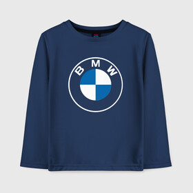 Детский лонгслив хлопок с принтом BMW LOGO 2020 в Кировске, 100% хлопок | круглый вырез горловины, полуприлегающий силуэт, длина до линии бедер | bmw | bmw motorsport | bmw performance | carbon | m | motorsport | performance | sport | бмв | карбон | моторспорт | спорт