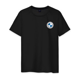 Мужская футболка хлопок с принтом BMW LOGO 2020 в Кировске, 100% хлопок | прямой крой, круглый вырез горловины, длина до линии бедер, слегка спущенное плечо. | Тематика изображения на принте: bmw | bmw performance | m | motorsport | performance | бмв | бэха | моторспорт