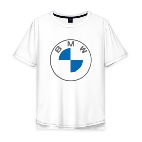 Мужская футболка хлопок Oversize с принтом BMW LOGO 2020 в Кировске, 100% хлопок | свободный крой, круглый ворот, “спинка” длиннее передней части | Тематика изображения на принте: bmw | bmw motorsport | bmw performance | carbon | m | motorsport | performance | sport | бмв | карбон | моторспорт | спорт