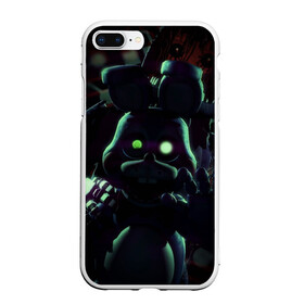 Чехол для iPhone 7Plus/8 Plus матовый с принтом Five Nights At Freddys в Кировске, Силикон | Область печати: задняя сторона чехла, без боковых панелей | 5 ночей | 5 ночей с фредди | 5 ночей с фреди | five nights at freddys | foxy | аниматроники | игра | компьютерная игра | пять ночей с фредди | робот | фокси | фредди | фреди | чика