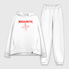 Женский костюм хлопок Oversize с принтом Megadeth в Кировске,  |  | dave mustaine | megadeth | music | rock | дирк вербурен | дэвид эллефсон | дэйв мастейн | кико лоурейро | мегадеф | музыка | рок | трэш метал | хард рок | хеви метал