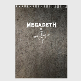 Скетчбук с принтом Megadeth в Кировске, 100% бумага
 | 48 листов, плотность листов — 100 г/м2, плотность картонной обложки — 250 г/м2. Листы скреплены сверху удобной пружинной спиралью | dave mustaine | megadeth | music | rock | дирк вербурен | дэвид эллефсон | дэйв мастейн | кико лоурейро | мегадеф | музыка | рок | трэш метал | хард рок | хеви метал