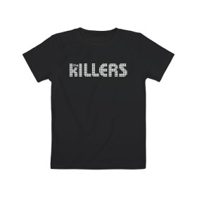 Детская футболка хлопок с принтом The Killers в Кировске, 100% хлопок | круглый вырез горловины, полуприлегающий силуэт, длина до линии бедер | Тематика изображения на принте: 